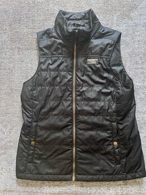 L.L. Bean Women's Black Light Quilted Puffer Vest